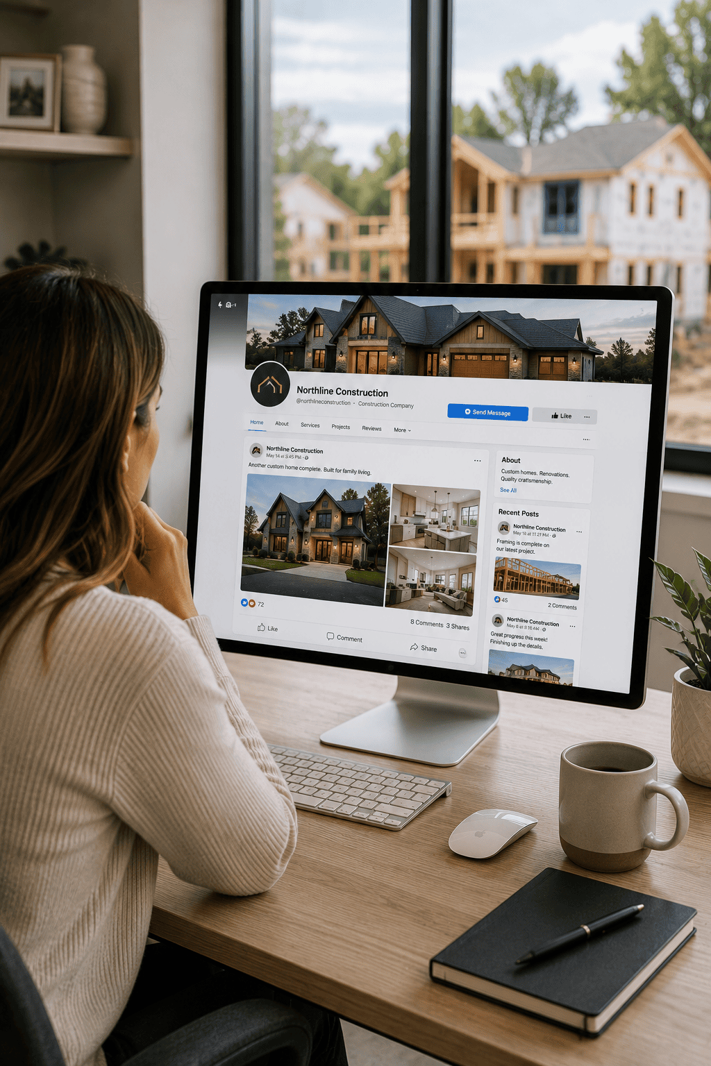 Construction social media marketing