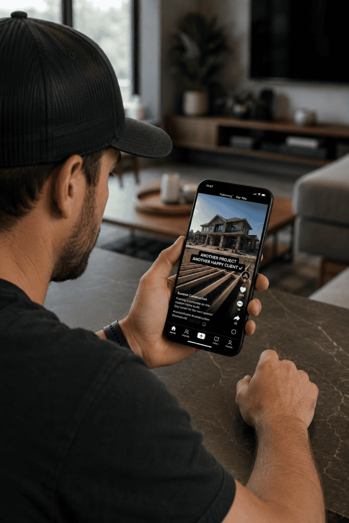 Construction company social media marketing